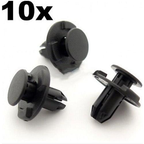 10x 8mm Hole, Windscreen Cowl Clips, Windshield Cowling Clips/ Rivets- For Nissan