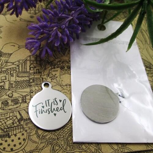 20pcs--"it is finished"stainless steel charms more style for choosing DIY Charms pendants for necklace