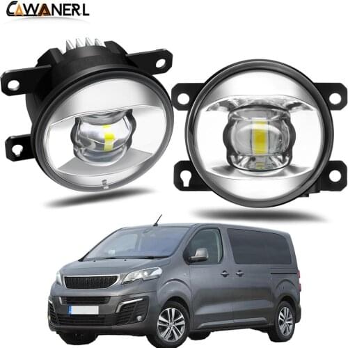 Fog Light Assembly For Peugeot Traveller 2016 2017 2018 Car Front Bumper LED Lens Fog Lamp Daytime Running Light H11 8000LM 12V