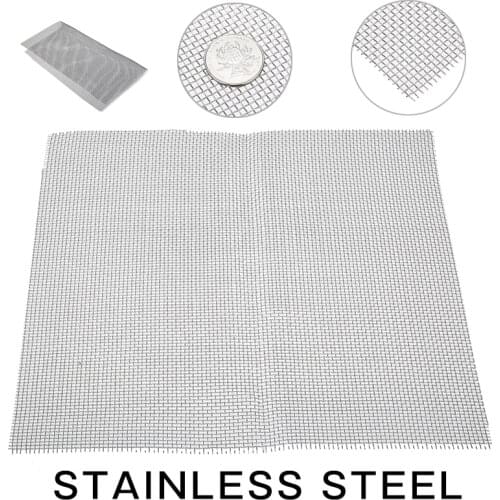1pc Stainless Steel 10 Mesh Filtration Water Resistant Woven Wire Cloth Screen Filter 30*30cm For Filtering Oil Water Mayitr