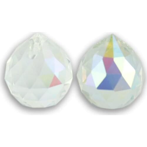 Mixed Colors 1pc 30mm 40mm Faceted Crystal Chandelier Lighting Ball Glass Faceted Hanging Ball for Chandelier Decoration