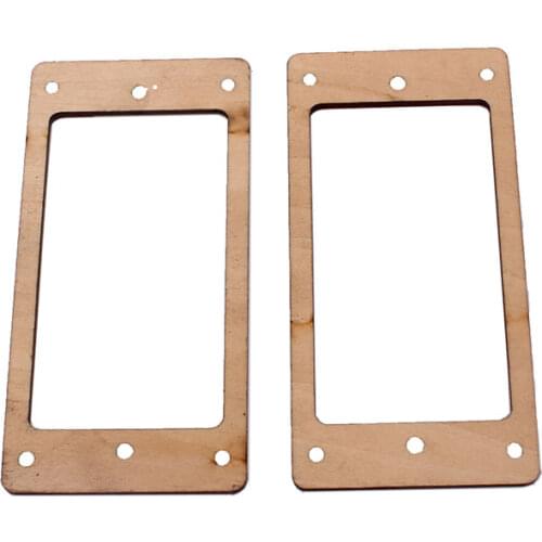 Pickup mounting ring curved bottom, frame, Maple set of 2 neck and bridge for LP