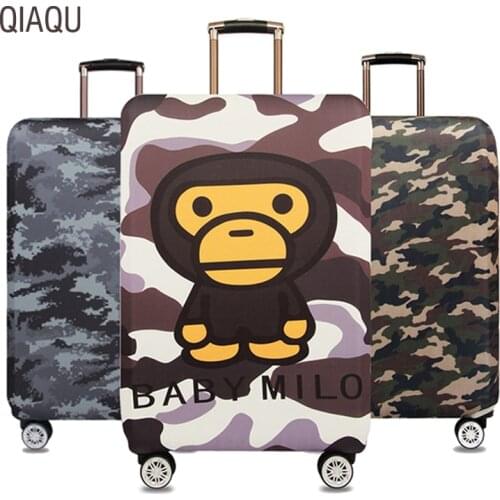 Thicker Camouflage Travel Suitcase Protective Cover Luggage Case Elastic Dust Cover Apply to 18-32 Inch Travel Accessories