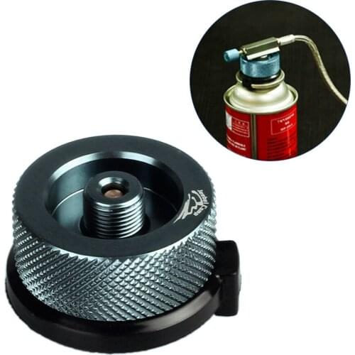 Camping Stove Propane Refill Adapter LPG Flat Cylinder Coupler Gas Conversion Head Set camping stove gas burner