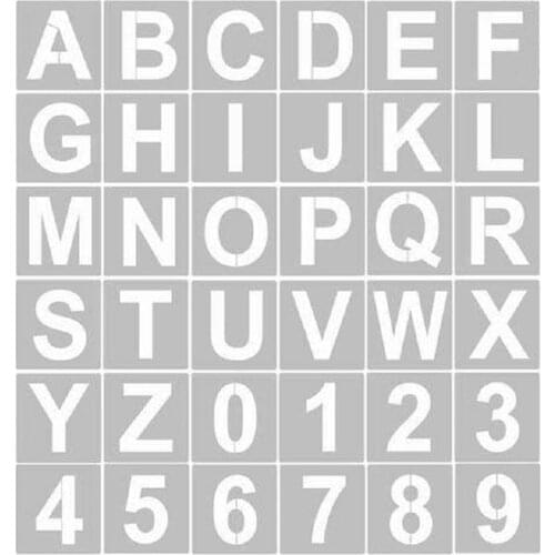 Early Childhood Education Learning Supplies Hollowed Out Digital Letter Painting Template Childrens Drawing Learning Means