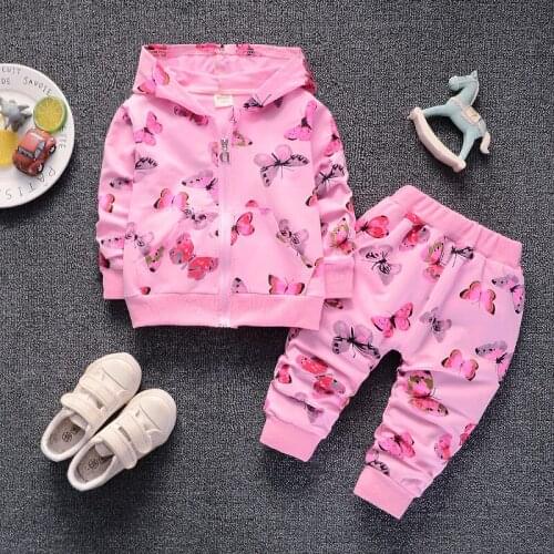 BibiCola spring autumn girls clothing sets cartoon suits girls party clothes kids girls sport costume casual outerwear clothes