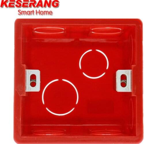 High Quality 86MM Mounting Box Cassette Switch Socket Junction Box Hidden Concealed Internal Mounting Box Red Box for UK Switch
