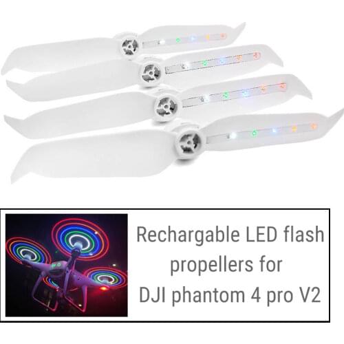 DJI phantom 4 pro V2/Advance spare parts accessories rechargable LED flash propeller 9455s propellers blades free shipping