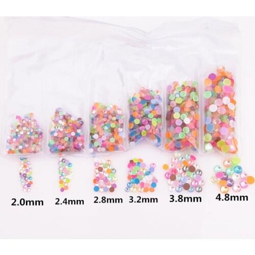 1Pack Mix Colors Rhinestones Small Beads Crystal Glass 3D Nail Art Beads Decorations Making Nail Design Women Gift Jewelry