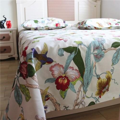 100% Cotton Organic Fabric Soft Environmentally Friendly Healthy Skin-friendly Breathable Sweat-absorbent Rough Quilt Bed Sheet