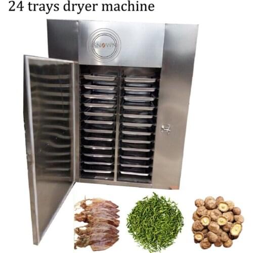 24 Trays Fruit Vegetables Drying Machine Electric Fruit Dehydrator Gas Stainless Steel Drying Equeipment
