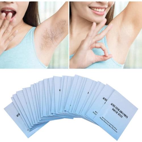 30pcs Wax Removal Wipe Individually Wrapped Wet Tissue Moisten Wax Oil Cleaning Towelette Wax Strips For Hair Removal Tool