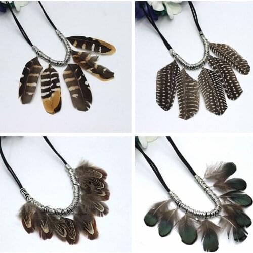 Promotions !! Very cheap !! Feather Necklace Fashion Women Jewelry Vintage Statement Femme Hot Sale Bijoux N15612 / 15613