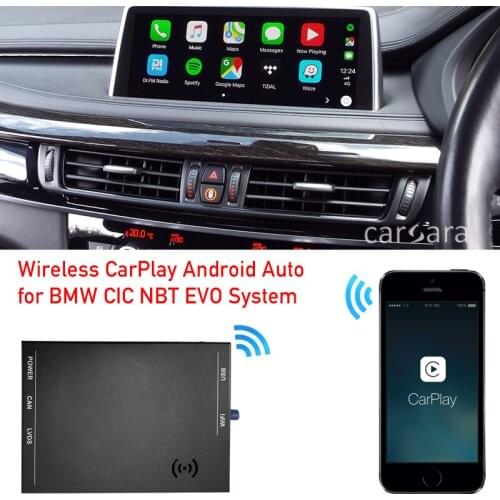 X6 E71 E72 OEM radio screen CIC system add-on wireless carplay function decoder android auto activate box for car multimedia dvd