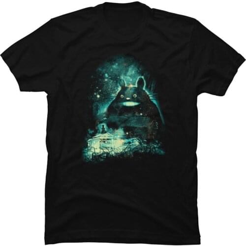 Final Fantasy Forest Totoro Magic Tshirts Japanese Anime STUDIO GHIBLI 3D Printed T-Shirt Oversized Funny Anime Tee-Shirt Men