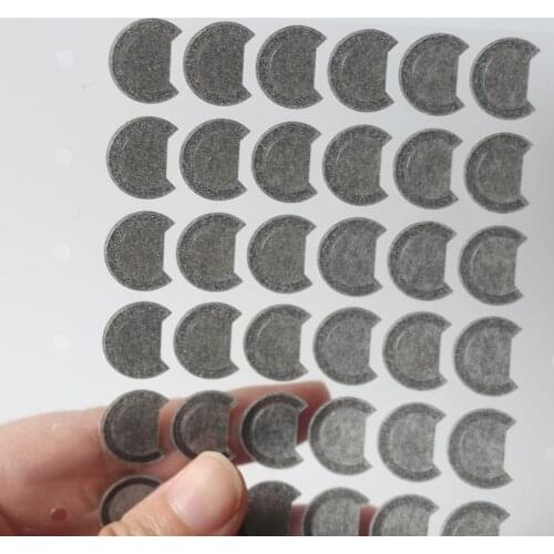 50pcs/lot Earphone Tuning Cotton with Glue for 14-16mm Speaker Unit for mx500 mx760 Flat Headphones DIY