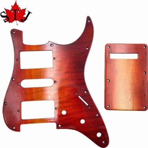 1 SET Maple Wood GUITAR HSH Pickguard &Backplate