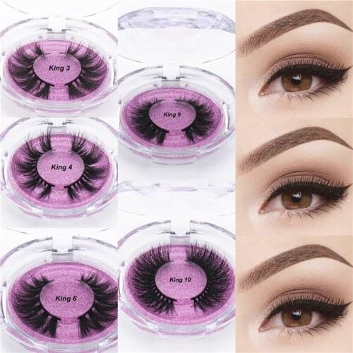 Queen Mink Lashes Bulk Faux with Custom Box Wispy Natural Mink Lashes Pack Short Wholesales Natural False Eyelashes Handmade