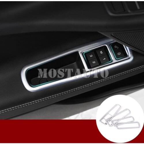 For Jaguar XE X760 Interior Door Armrest Storage Box Cover Trim 2015-2018 4pcs Car Accessories Interior Car Decor Car Trim