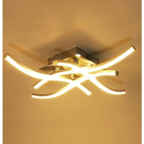 Modern LED Ceiling Light 21W 28W Led Panel Light Aluminium Forked Shaped Ceiling Lamp for Bedroom Living Room Decor Lamp 85-265V