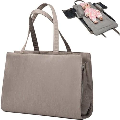 Stroller Bag Multifunctional Baby Folding Bed Bags Maternity Nursing Handbag