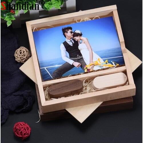SHANDIAN High Speed WOOD New Usb 2.0 Flash Drives 16GB 32GB 64GB 128GB 256GB Pen Drive USB Stick Bulk Pen Drive Free Custom LOGO