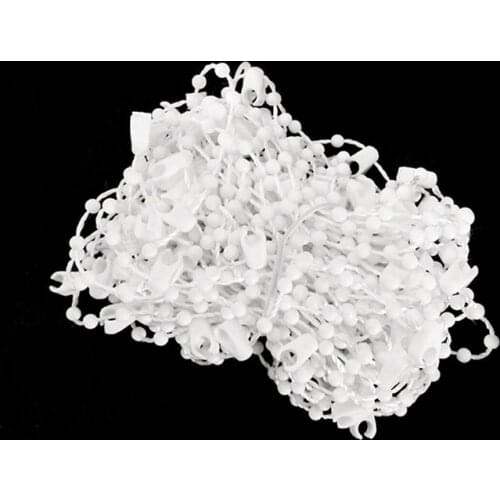 10M Roman Shade Blinds Beads Chain Vertical Curtain White Roller Shade Shutter Home Room Window Use 89mm Slat