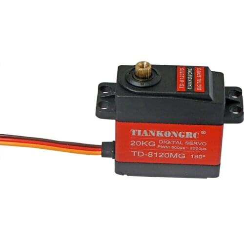 Waterproof TD-8120MG 20KG Metal Shell Gear High Torque 180Degree Digital Servo for RC Vehicle Car Crawler Boat Airplane DIY