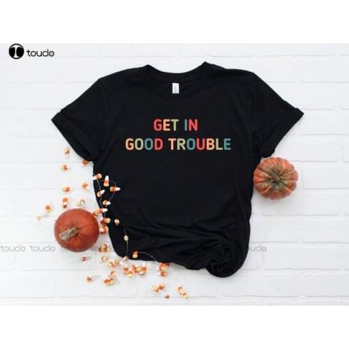 Get In Good Trouble Get In Trouble Necessary Trouble John Lewis Retro Color Shirt Civil Rights Icon Shirt Protest Equality Shirt
