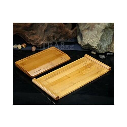 High Quality Bamboo Small Tea Tray Small Dry Bubble Dish Bamboo Kung Fu Rectangular Tray Mini Tea Ceremony Accessories Teaware