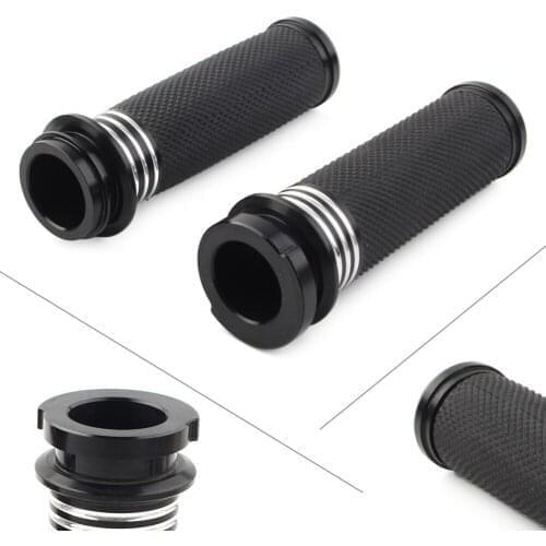 1 Pair Motorbike 1" Handle Bar Electronic Throttle Hand Grips For Harley Touring Tri-Glide