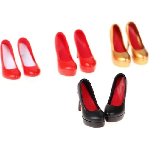 1 Pair 1:6 High Heels Female Hollow Shoes For 6" Action Figure Body Dolls Female Movable Doll Body