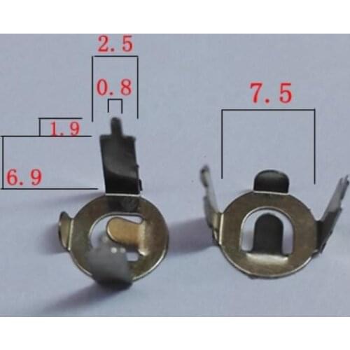 100pcs/lot 3 section AG1 LR621 button battery sheet 4.5V series battery holder straight foot plug-in board battery