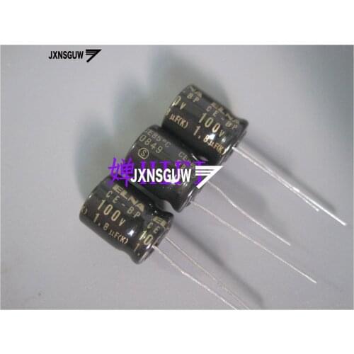 20PCS NICHICON BP 100V1.8UF 10X13MM original audio Aluminum electrolytic capacitor 85 degrees CE 1.8uF/100V CE-BP 1.8UF 100V