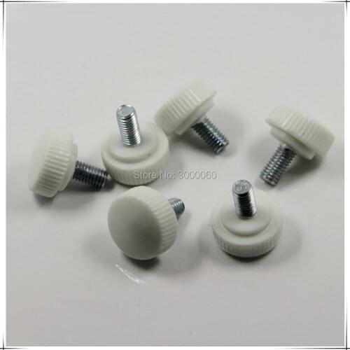 M3 White Plastic Head Hand Tighten Adjustment Thumb Srew 100pcs/lot