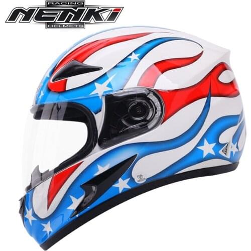 Free shipping 1pcs Newest NENKI DOT Dual Visor Flip up Carbon Modular Full Face Helmet Motocross Safety Helmet Motorcycle Helmet