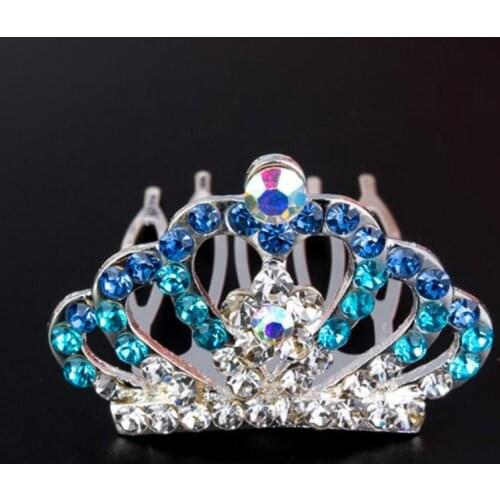 Childrens Hair Accessories Girls' Head Accessories Girls Cute Crown Princess Little Girl Rhinestone Crown Hairpin Baby Hair