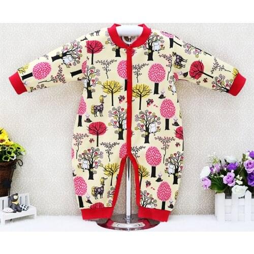 Baby Spring and Autumn Pure Cotton Rompers Long Sleeve Toddler Clothes Children Clothes Little Q New Suits christmas