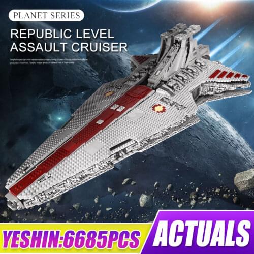 DHL 21005 Star Plan Series Destroyer Classic Ucs Republic Cruiser Set Building Blocks Bricks Toys Compatible Model Gift