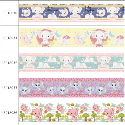 HSDRibbon free shipping 3" 75mm heat transfer printed hsd-design series Grosgrain Ribbon 50Yards/Roll