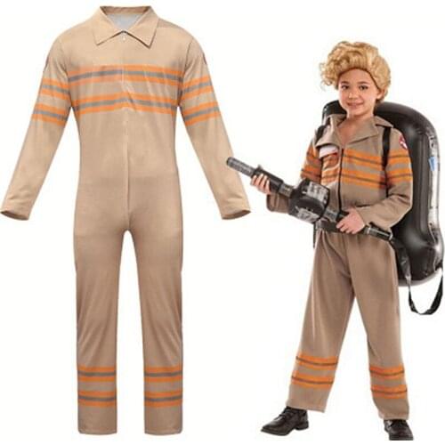 Kids Ghostbusters Jumpsuits Cosplay Stranger Things kids Boy girl Ghostbusters Work bodysuit Cosplay halloween Party costumes