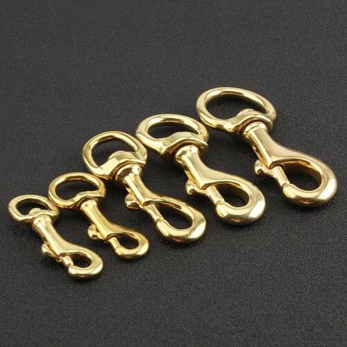 DIY Outdoor Buckle Brass Swivel Eye Bolt Snap Hook For Camping Bag Strap Belt Hook Clasp Outdoor Tool