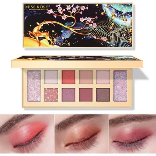 MISS ROSE Make up Beautiful Christmas Deer Eyeshadow Palette Eye Shadow MPwell