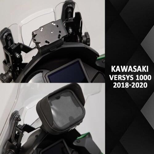 NEW Motorcycle Accessories 2018-2020 For Kawasaki Versys 1000 VERSYS1000 Smart Phone Navigation GPS Plate Bracket Adapt Holder