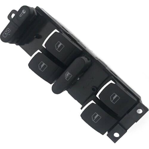 New Chrome Master Window Controller Switch Fit For Volkswagen Golf GTI MK4 For VW Jetta Passat B5 3BD 959 857 3BD959857
