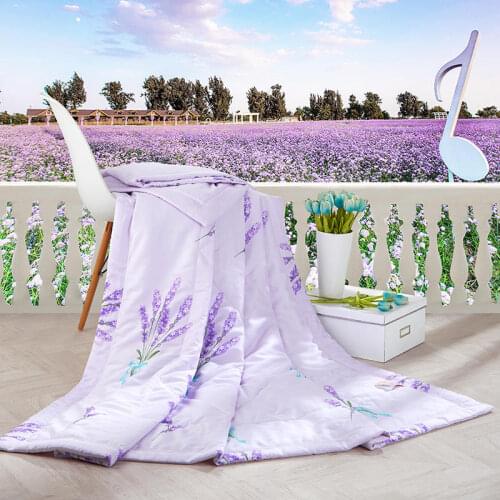 1 Piece Quilt Moder Summer Air Conditioner Lavender Blanket Soft Fabric Throw Blankets on Sofa Home Quilting Bedspread