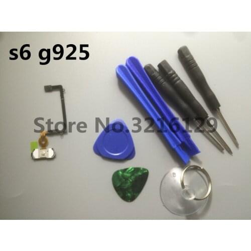 Original Home Button Fingerprint Menu Return Key Recognition Sensor Flex Cable For Samsung Galaxy S6 edge g925 g925f+tools