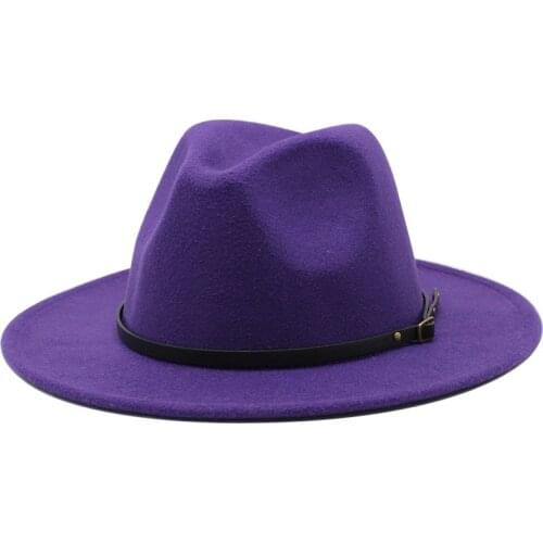 Lavender fedoras hat Panama felt hat for women jazz hat fedora hat grass green women fedoras women hats with chains