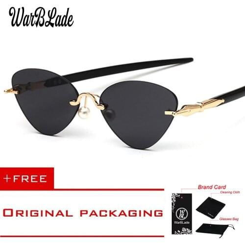 2020 Metal Goggle Rimless Sunglasses Women Ocean Lens Classic Brand Designer Men/Women HD Sun Glasses Women UV400 1839