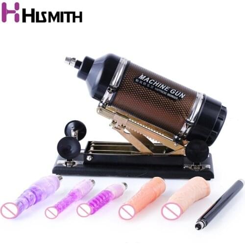 Hismith Upgrade Sex machine with 7 different attachments thrusting dildo machine female masturbation love machine sex toys